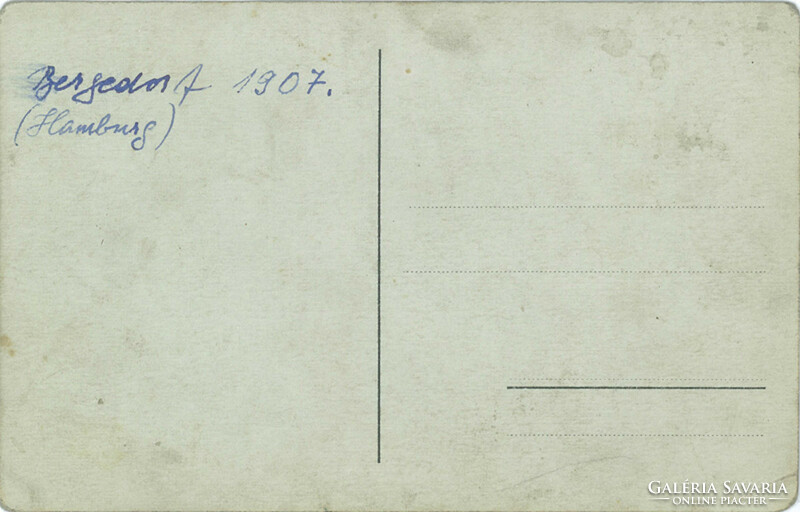 1907 – Csoportkép, Hamburg. Fotólap, képeslap.