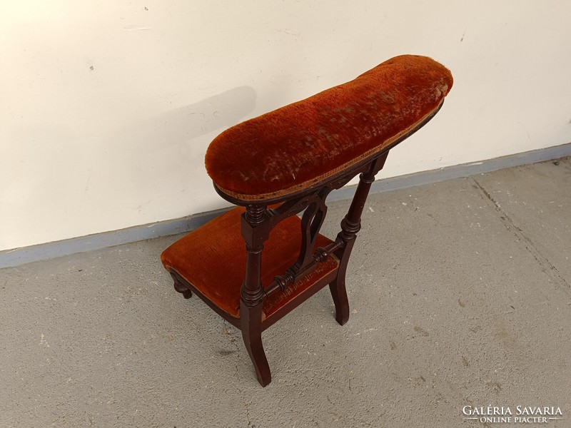 Antique kneeling prayer chair baroque furniture prayer chair hardwood carved prayer stool Christian 811 8667