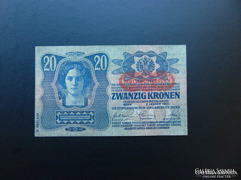 20 korona 1913 II. kiadás