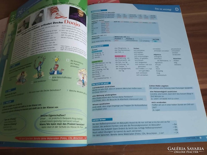 German language book + workbook (unfilled) + cd, deutsch.Com 2., Hueber edition