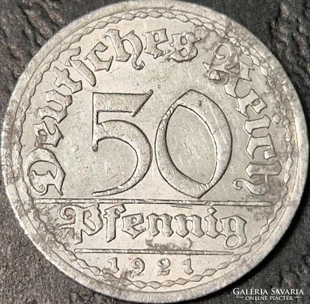 Németország, 50 pfennig, 1921. A.