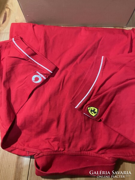 Ferrari trikó, eredeti, „M”-es méret, zipzáras (vintage)