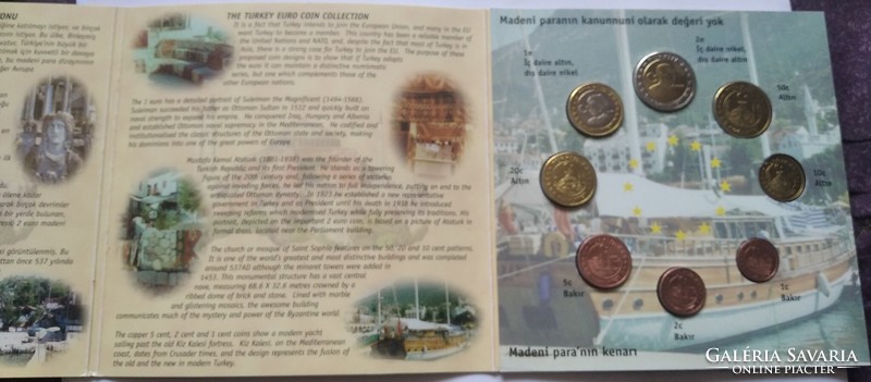 2004 Turkey-euro circulation line, in decorative case