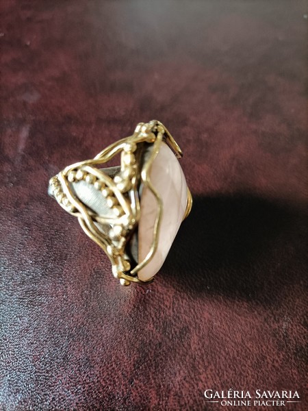 Huge gold and silver ring