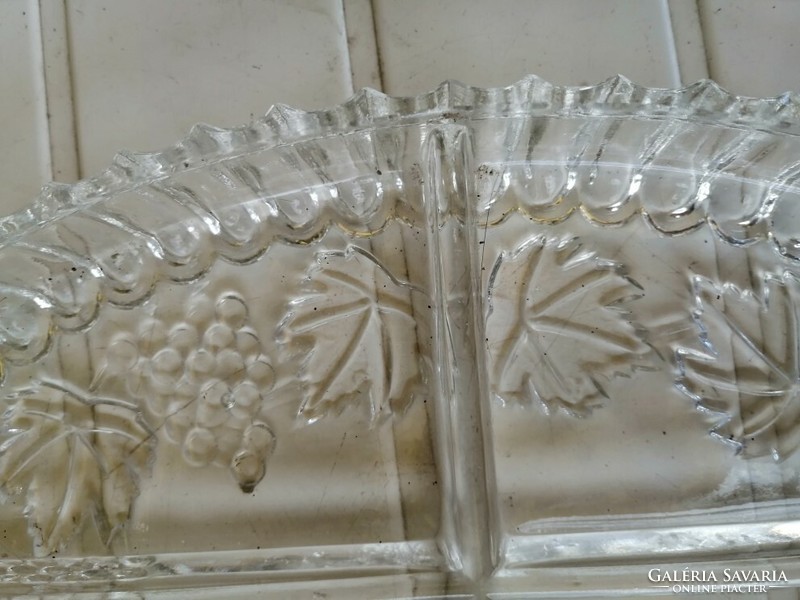 Glass offering grape pattern retro