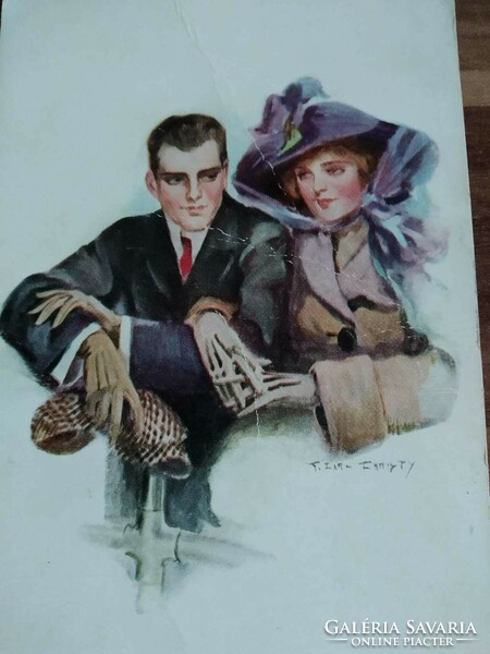 Antik amerikai képeslap, Reinthal & Newman kiadás, 1920-as évek körüli