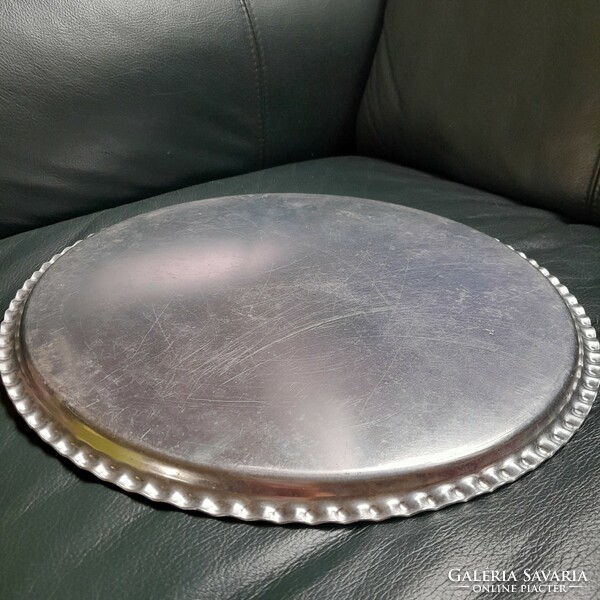 Aluminum tray with hunting motif