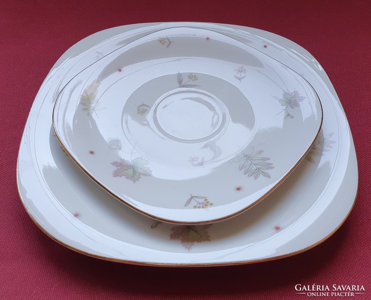 Wunsiedel bavaria claudia german porcelain breakfast plate pair incomplete saucer small plate plate