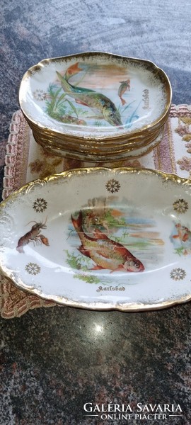 Karlsbad fish porcelain set