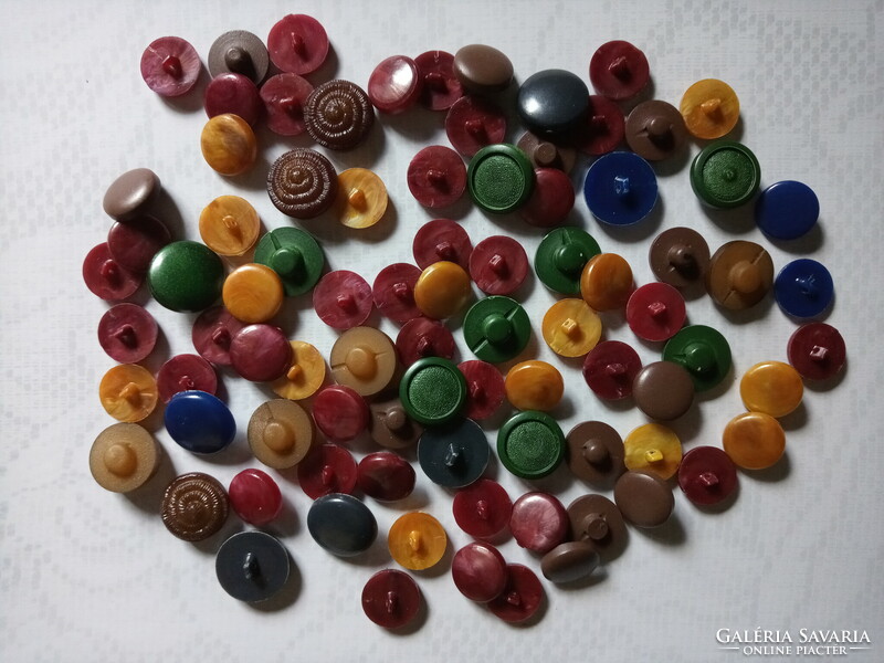 Buttons with ears, various colors and sizes, 87 new