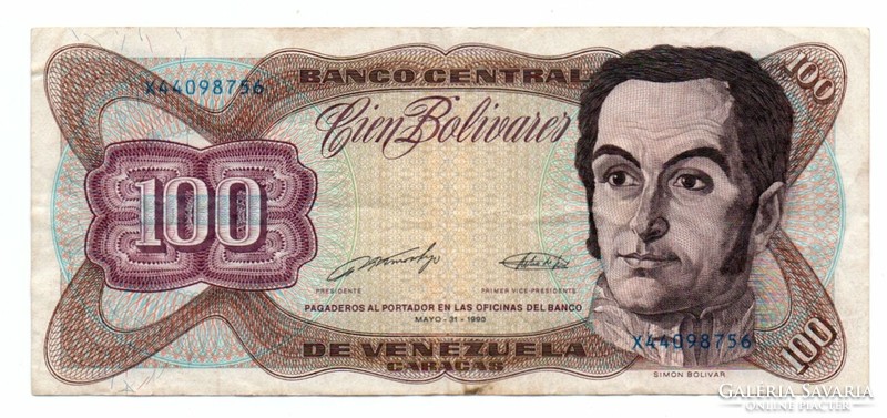 100 Bolivares 1990 Venezuela