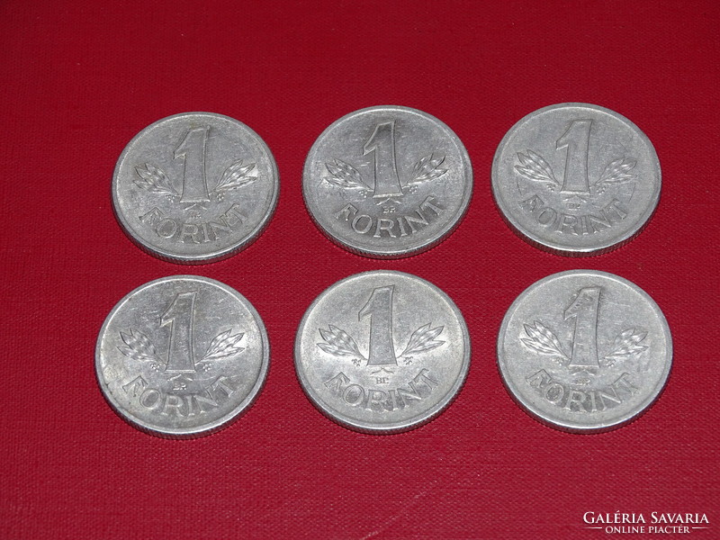 Hungarian People's Republic 1981-1989 1 HUF 6 pieces !!