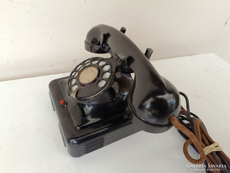 Antik telefon asztali tárcsás telefon 1930-as évek starožitný telefón 866 8764