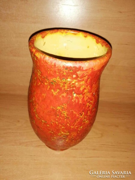 Mid-century kerámia váza - 22 cm magas (3/d)