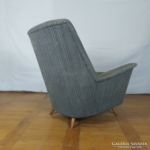 Retro mid-century upholstered armchair