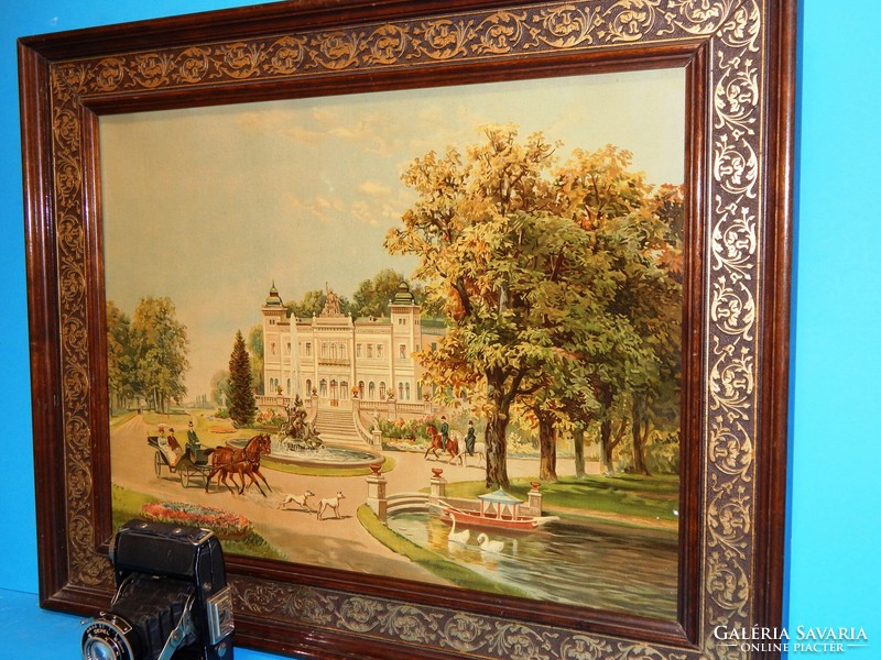 Beautiful print from the early 1900s, 50 x 62 cm outer size, in excellent condition