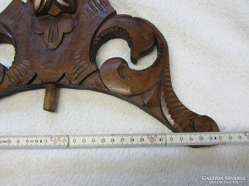 Carved furniture roof decoration (clock crown?)