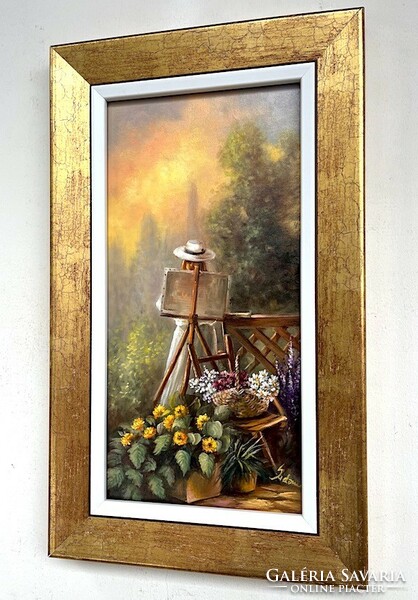 Varga sidonia the painter 40x20cm + frame under price