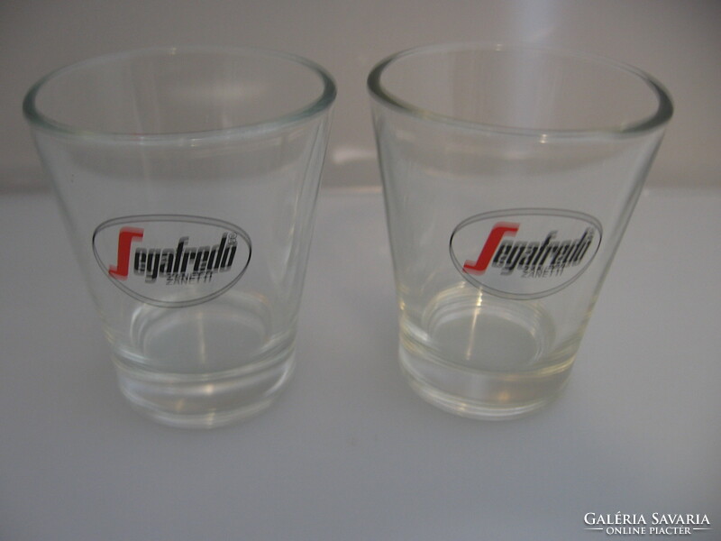 Pair of Segafredo zanetti mocha glasses