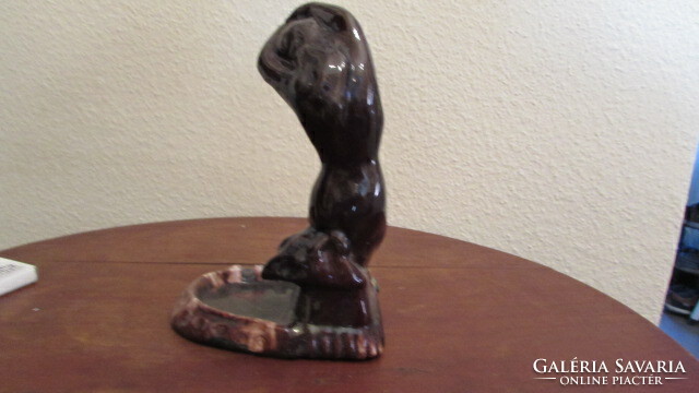 Glazed ceramic nude 20 cm high