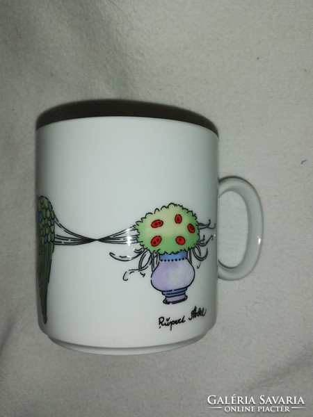 Rare cup with rupert stockle ladybird painting