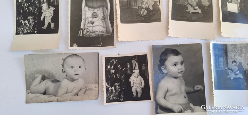 13 pieces of old children's photos