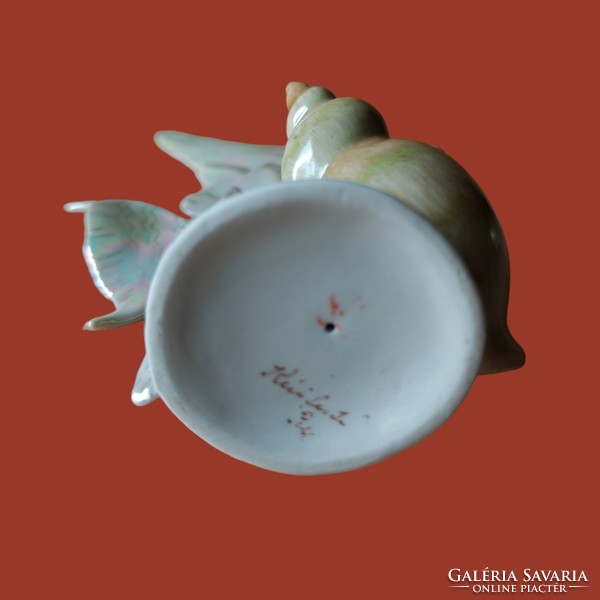 Drasche/quarry porcelain sailfish with snail