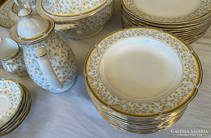 Porcelain plate and coffee set for 12 people, 67 pieces