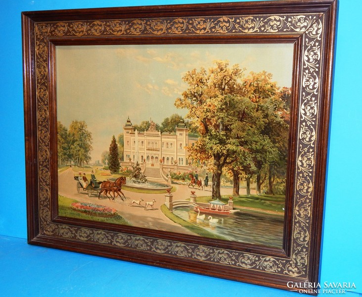 Beautiful print from the early 1900s, 50 x 62 cm outer size, in excellent condition