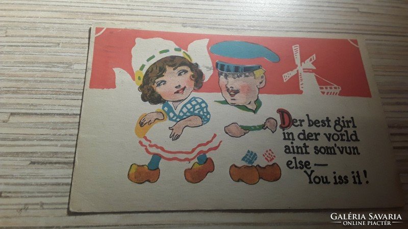 Antique greeting postcard.