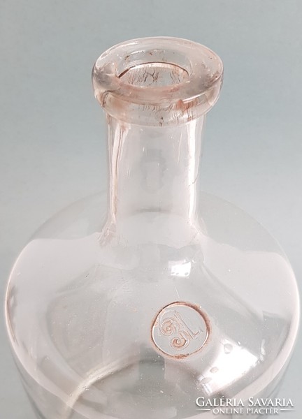 Old blown 3 liter glass bottle