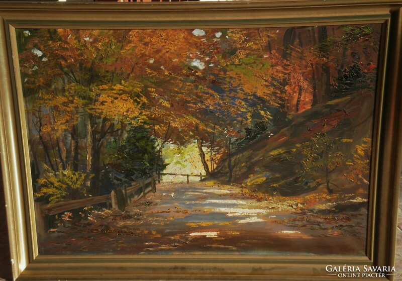 Unknown painter (20th century): forest road