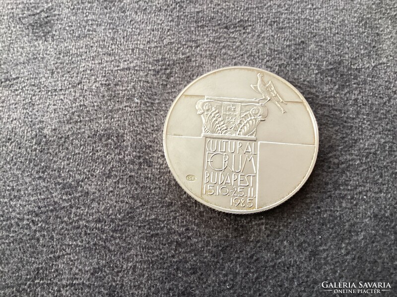Cultural Forum, - silver 500 HUF commemorative coin 1985.