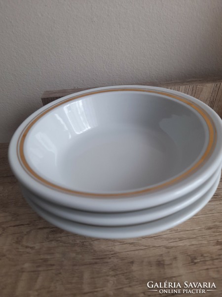 Alföldi compote bowls with a golden stripe