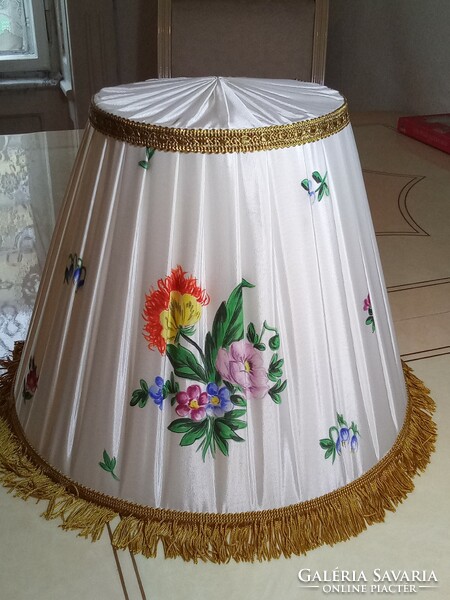 Brand new Herend silk lamp shade, hand painted, never used