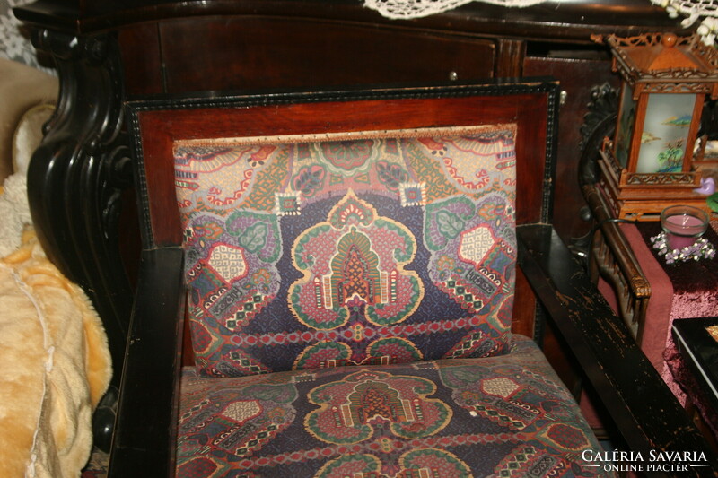 Antique art-deco armchair