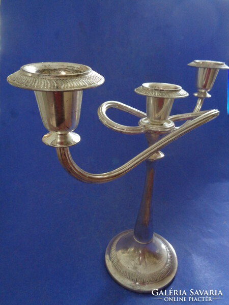 Silver-plated metal candle holder cheap!