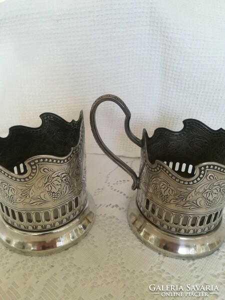 Russian tea cup, cup holder, alloy
