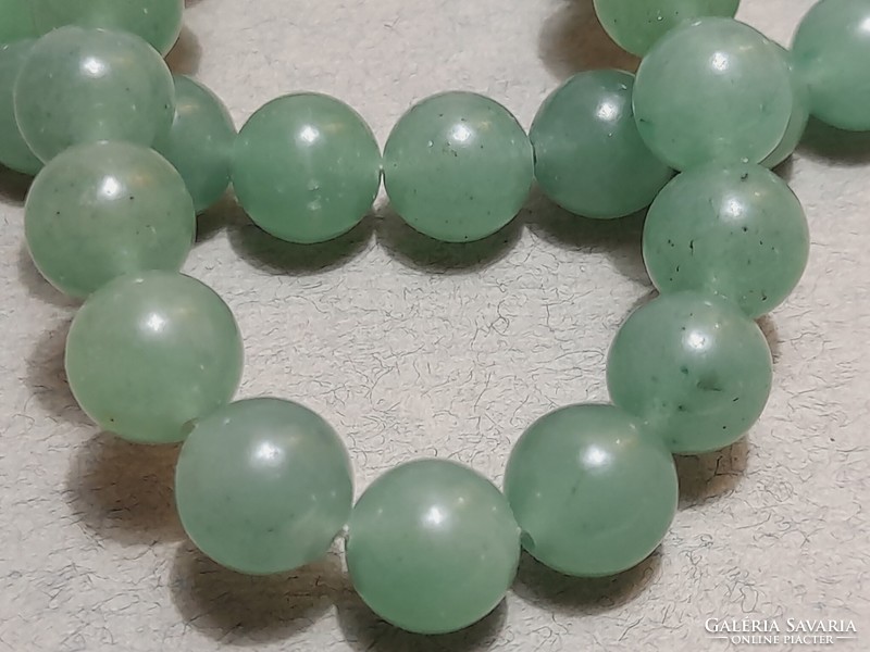 Jade ásvány nyaklánc, 42 cm + 5 cm hosszabbító
