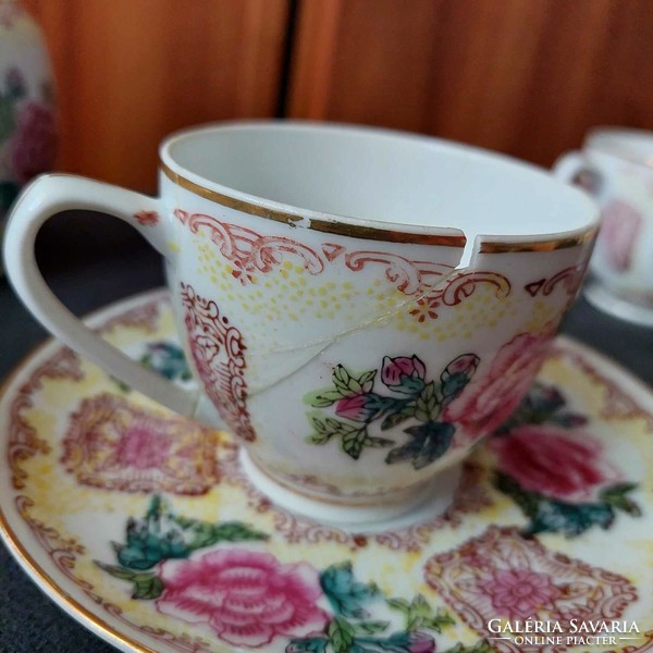 Kínai porcelán kávés készlet