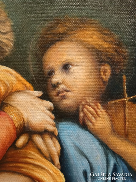 Madonna gyermekével olajfestmény