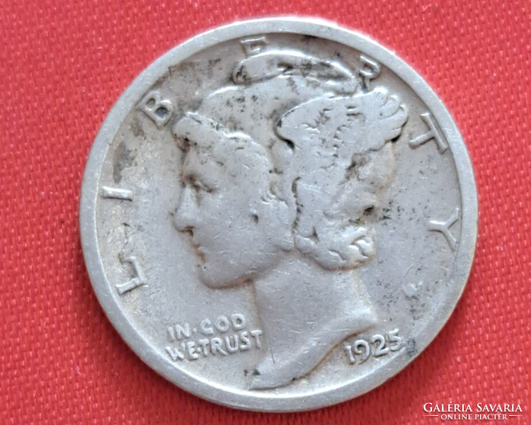 1925,1918, 2 Pieces liberty usa silver 1 dime (764)