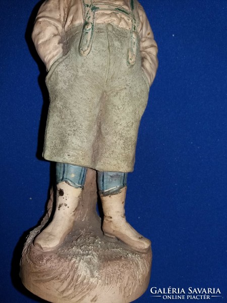Old biscuit Italian capodimonte figurine Southern Italian bachelor 20 cm, good condition according to the pictures