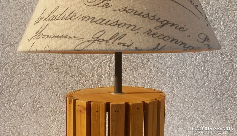 Design wooden lamp vinrage italian negotiable art deco