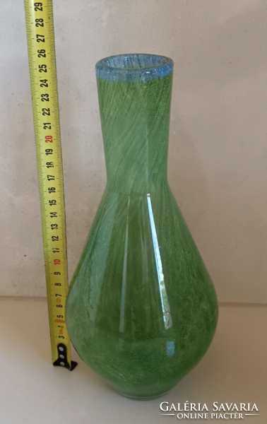 Karcagi green glass vase