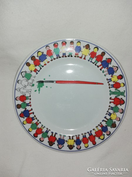 Unicef 1996 emlék tányér