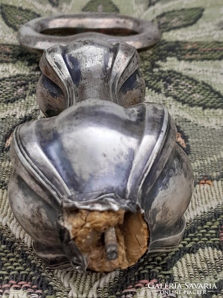 Antique silver serving handle