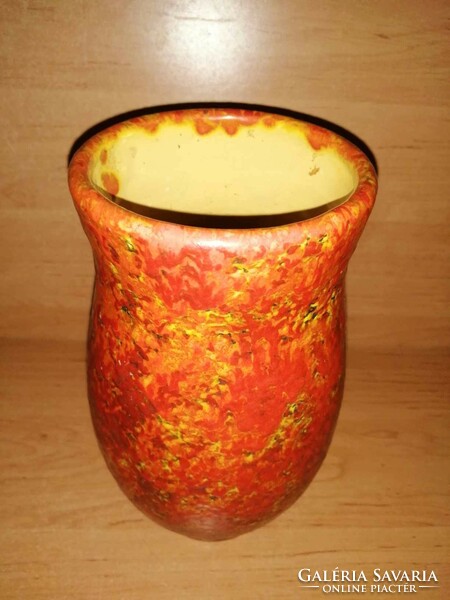 Mid-century kerámia váza - 22 cm magas (3/d)