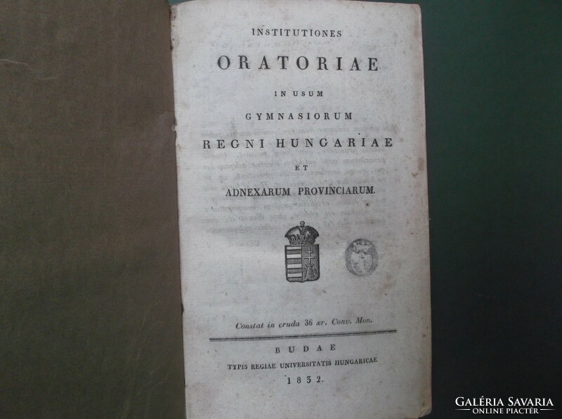 Book josephus grigely institutiones oratoriae in usum gymnasiorum