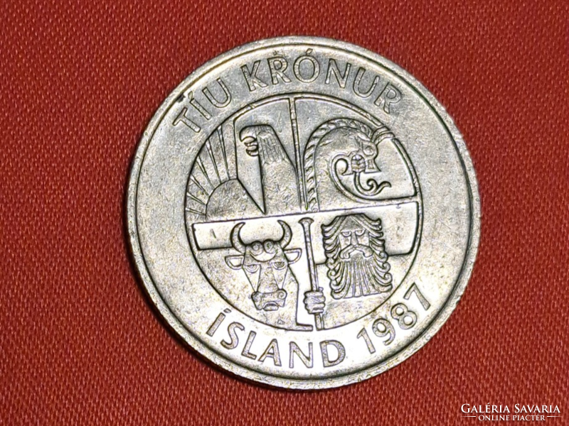 1987. Iceland 10 kroner (1809)